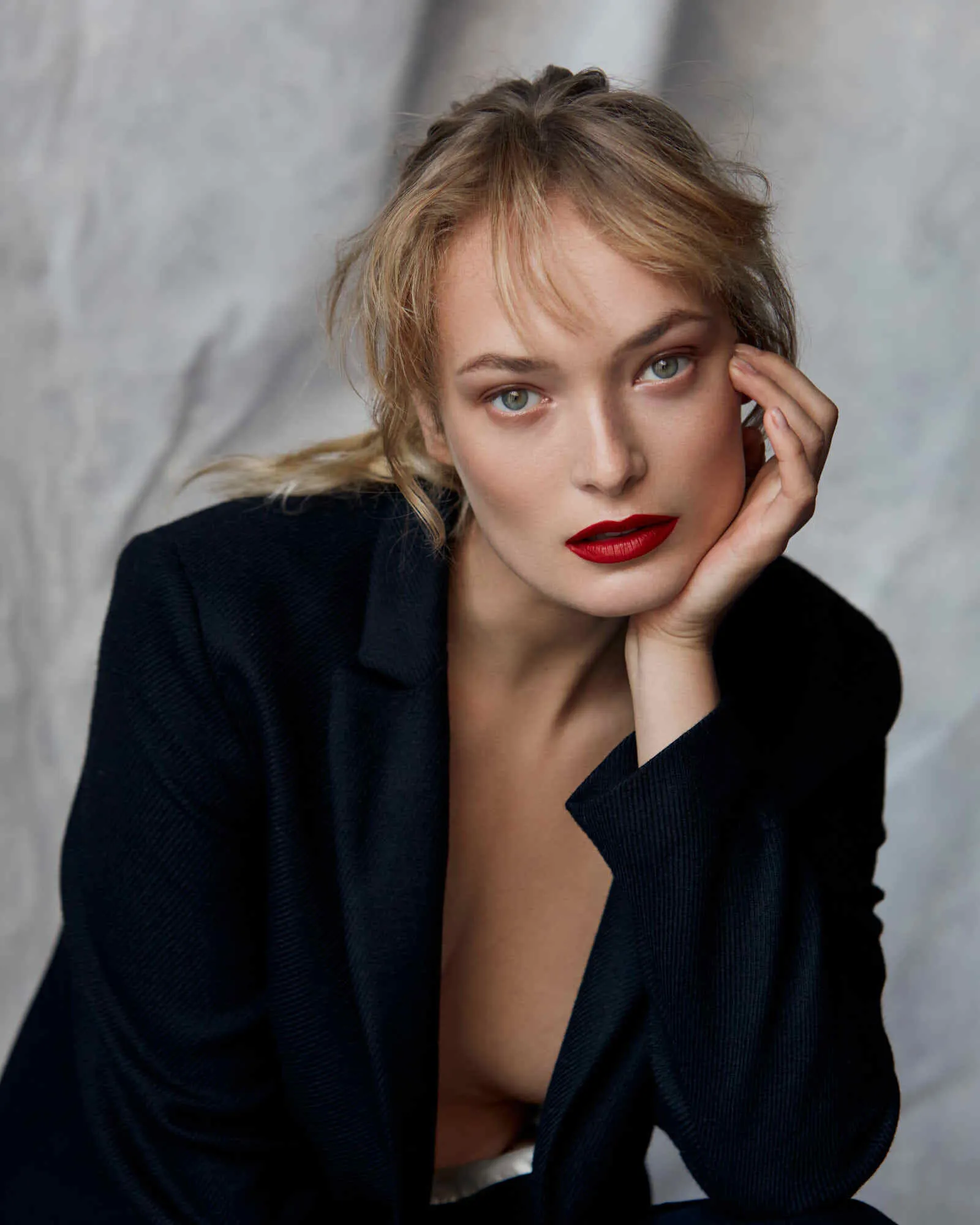 Marie Claire Greece beauty story photographed by Julio Barcena, makeup and hair by Anastasiia Babii