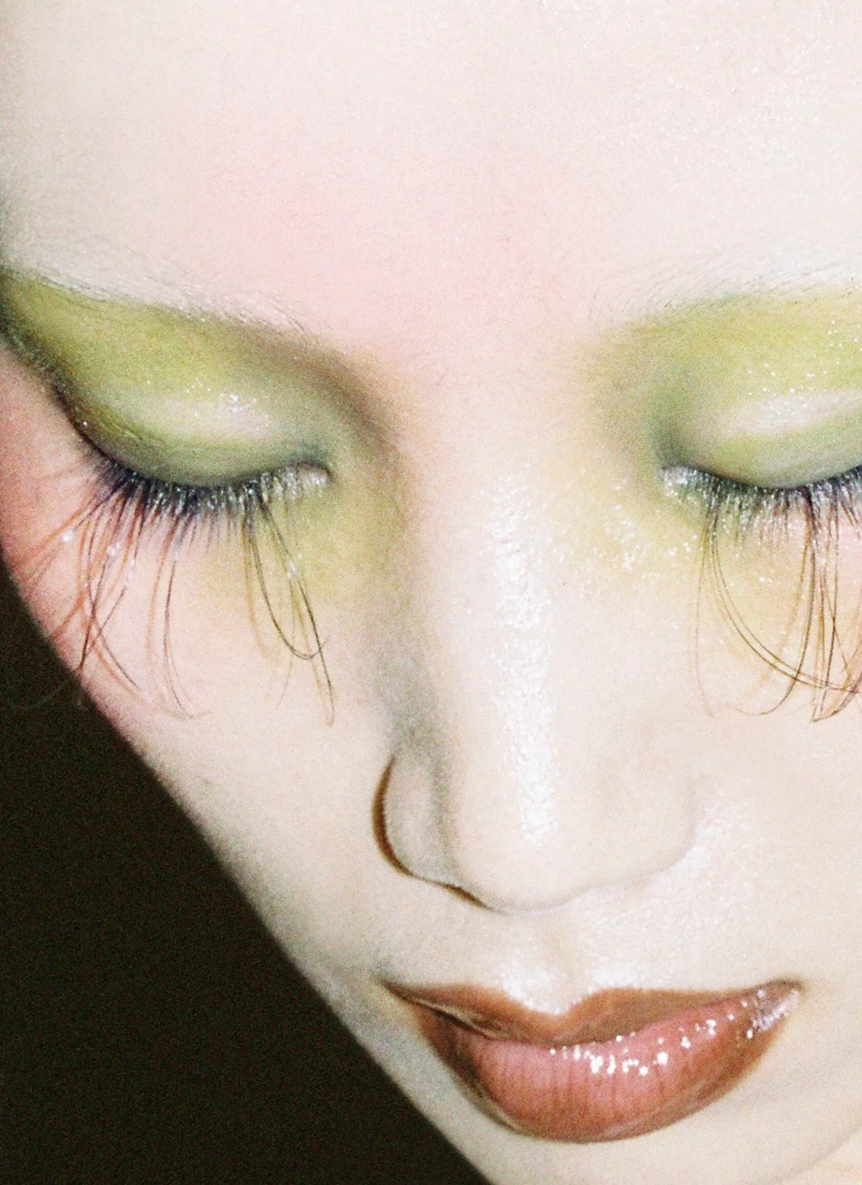 Dazed beauty story photographed by Yulia Plakhotnikova, makeup and hair by Anastasiia Babii