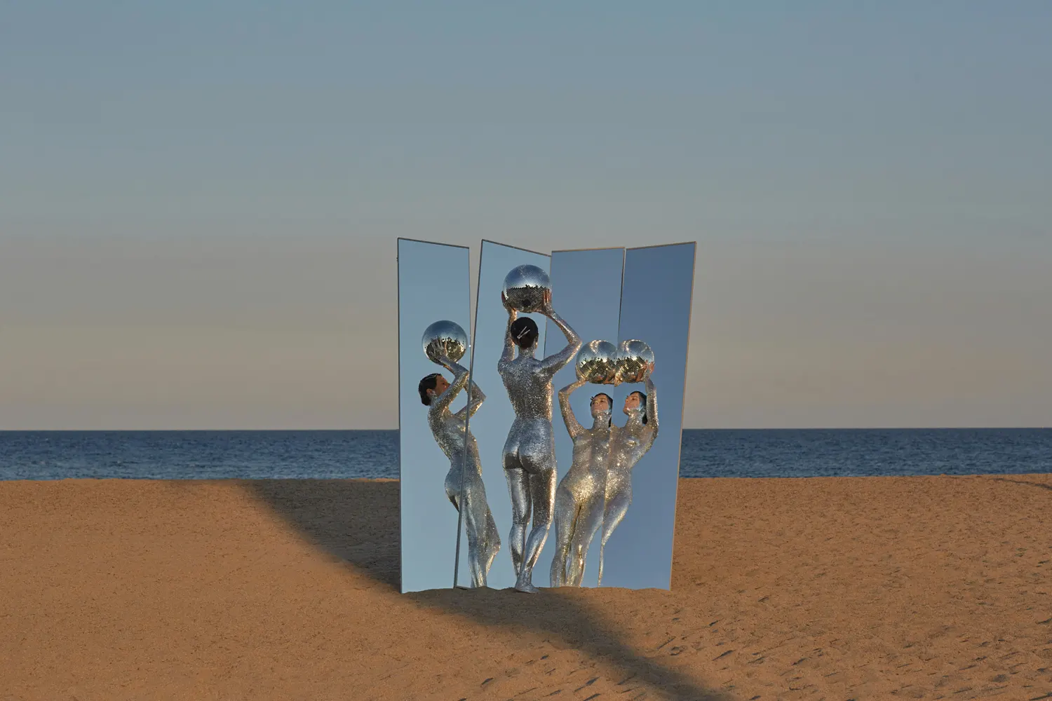 The Birth Of A Discoball story photographed by Julia Buruleva, makeup and hair by Anastasiia Babii