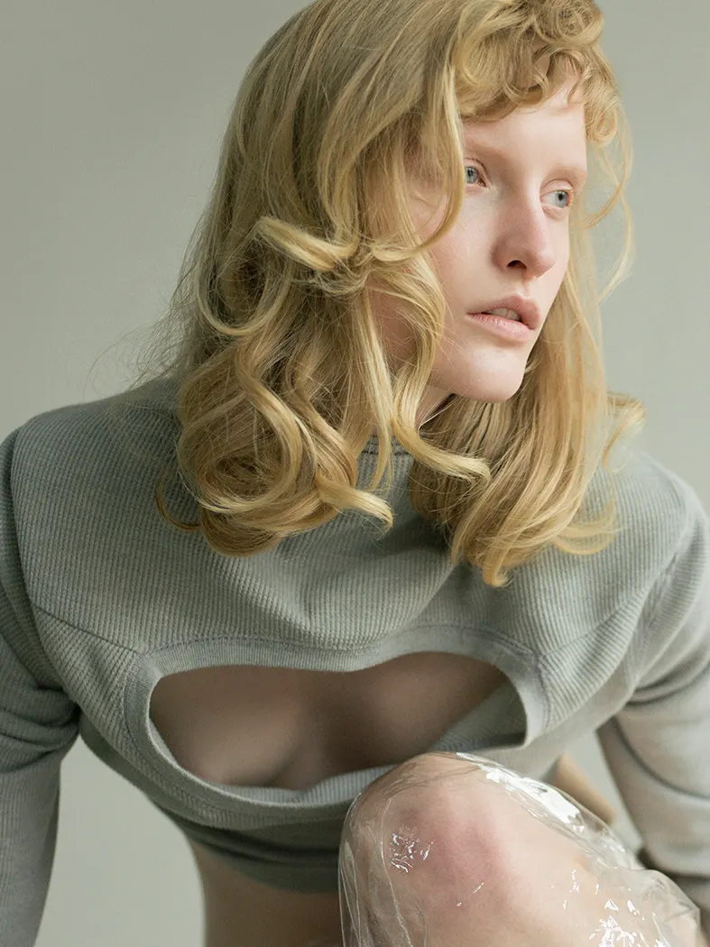 Vogue Portugal story photographed by Yulia Plakhotnikova, makeup and hair by Anastasiia Babii