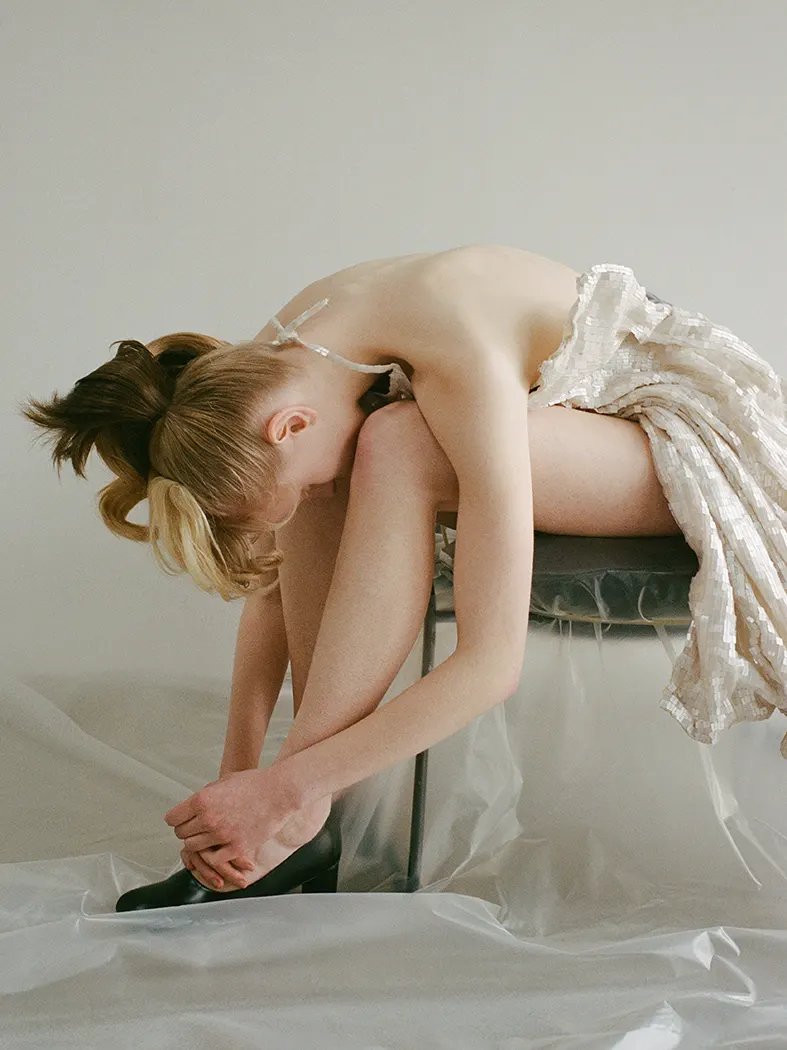 Vogue Portugal story photographed by Yulia Plakhotnikova, makeup and hair by Anastasiia Babii