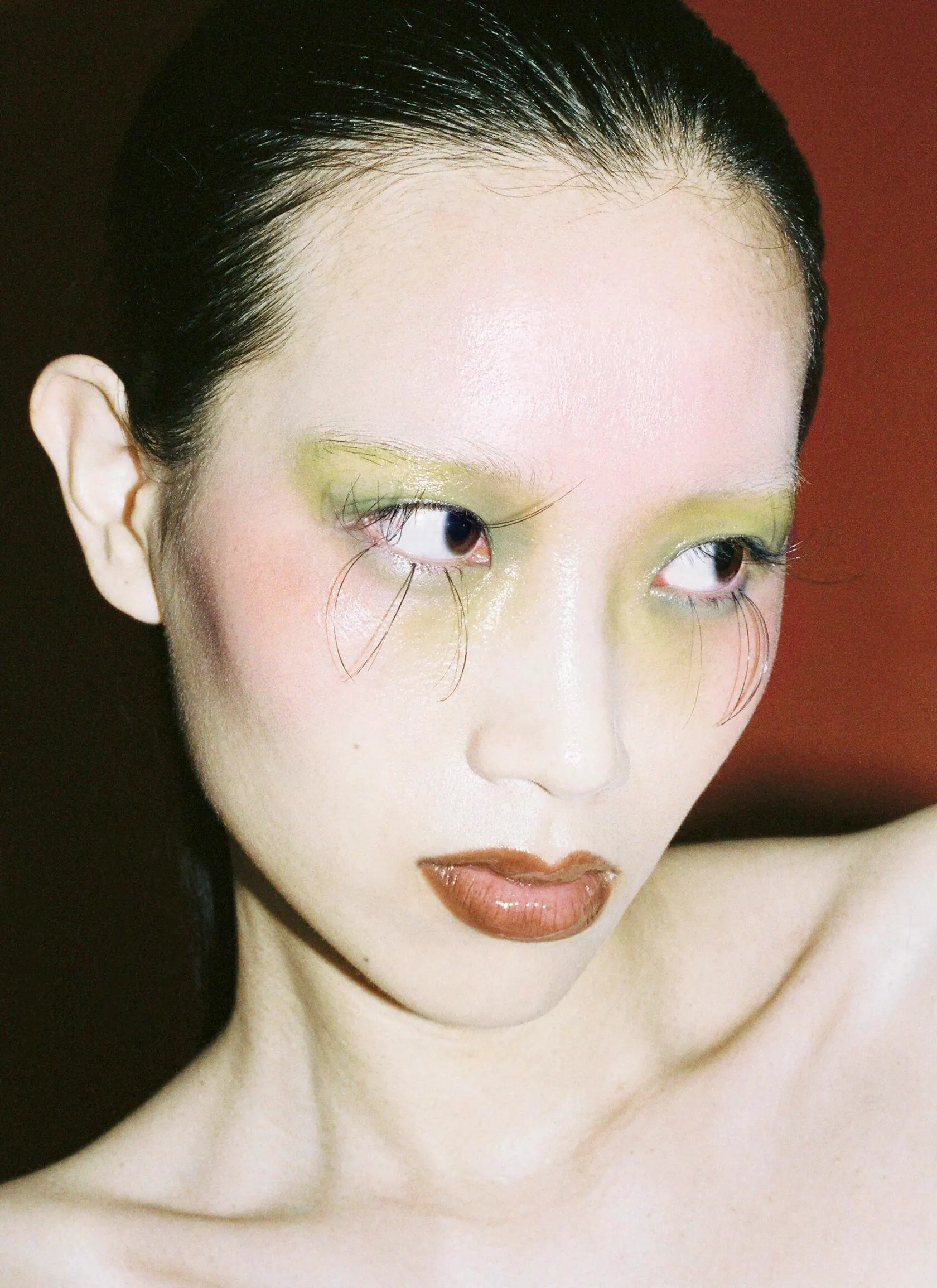 Dazed beauty story photographed by Yulia Plakhotnikova, makeup and hair by Anastasiia Babii