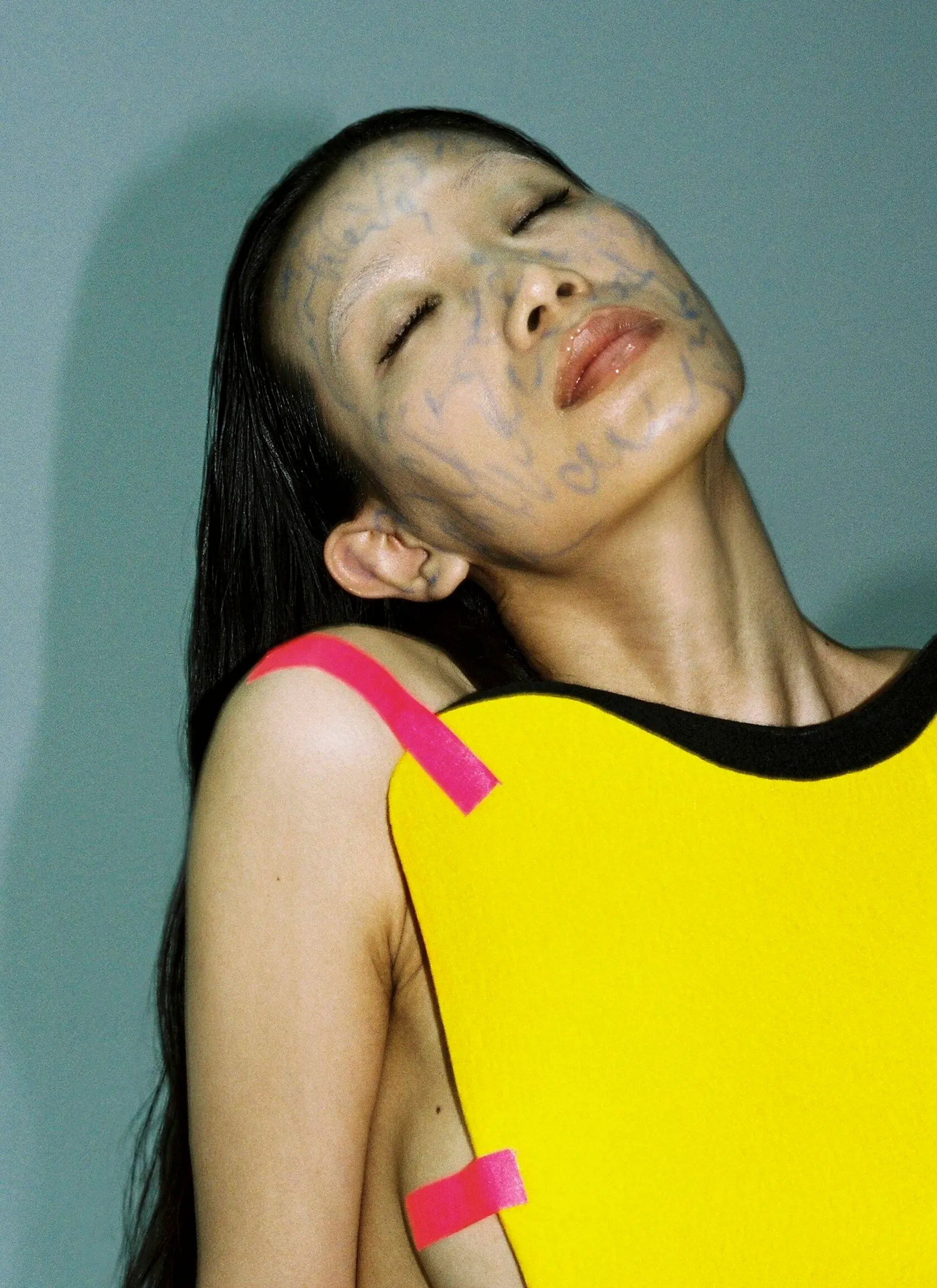 Dazed beauty story photographed by Yulia Plakhotnikova, makeup and hair by Anastasiia Babii