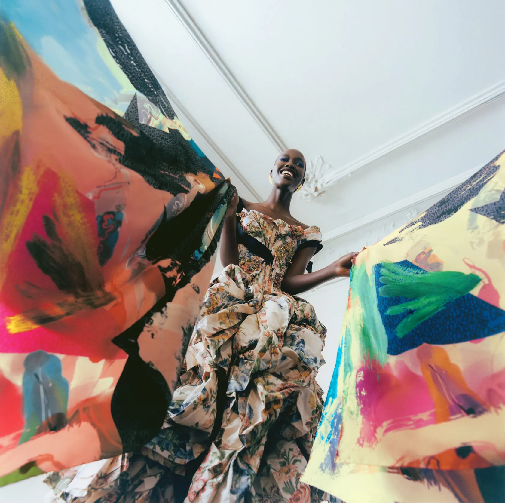 Christian Lacroix story photographed by Javier Castan, makeup and hair by Anastasiia Babii
