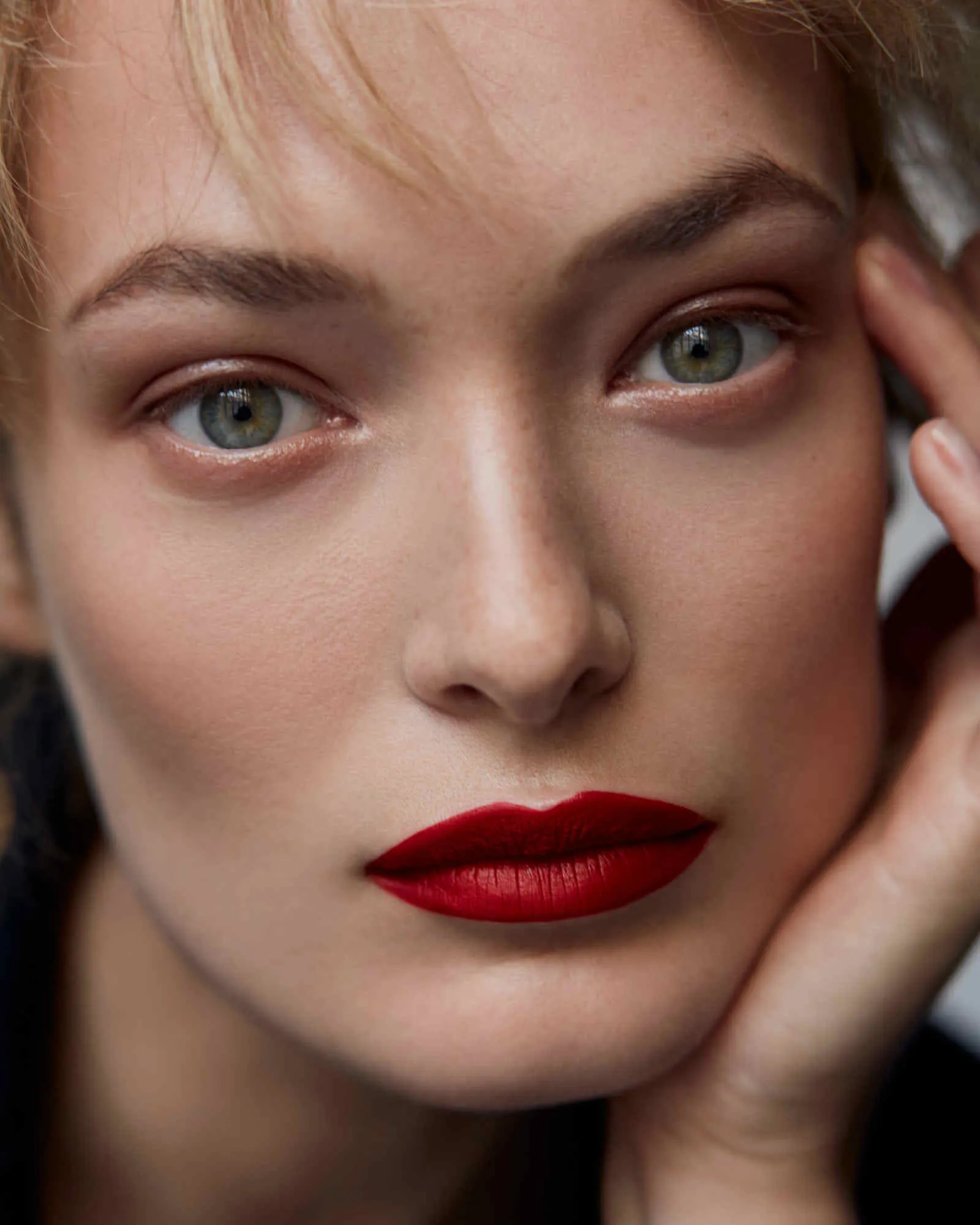 Marie Claire Greece beauty story photographed by Julio Barcena, makeup and hair by Anastasiia Babii